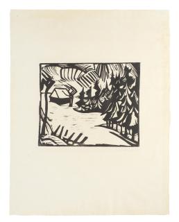 Erich Heckel - Erzgebirgslandschaft (Erzgebirge im Schnee)