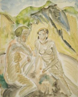 Erich Heckel - Frau Und Mädchen (Woman And Girl)