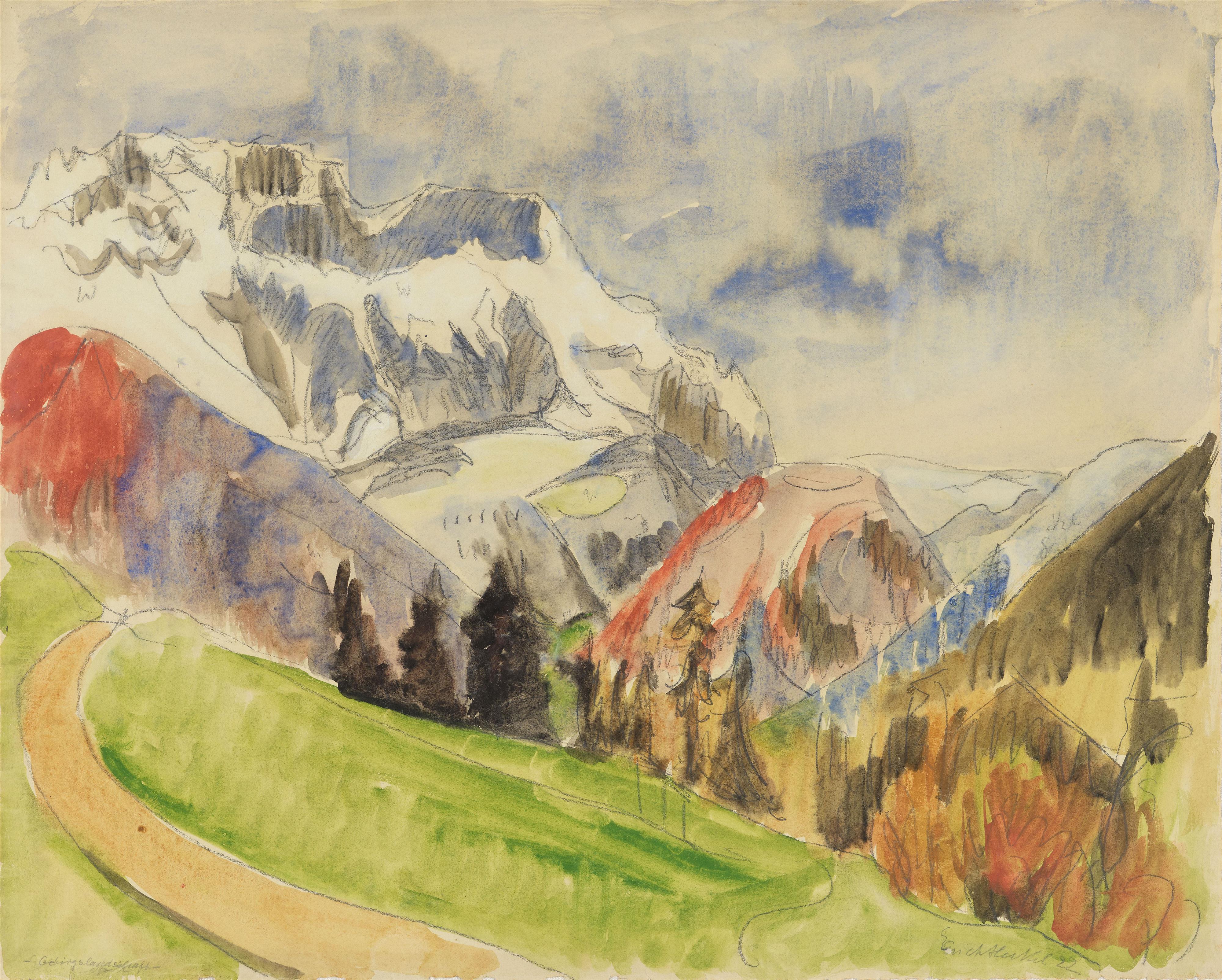 Erich Heckel - Gebirgslandschaft