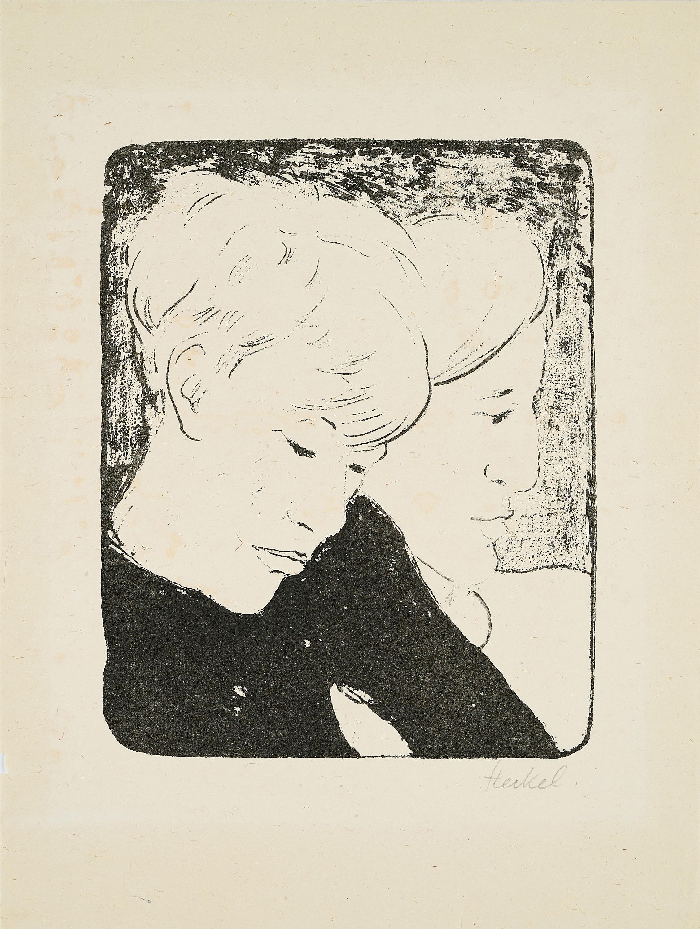 Erich Heckel - Geschwister.