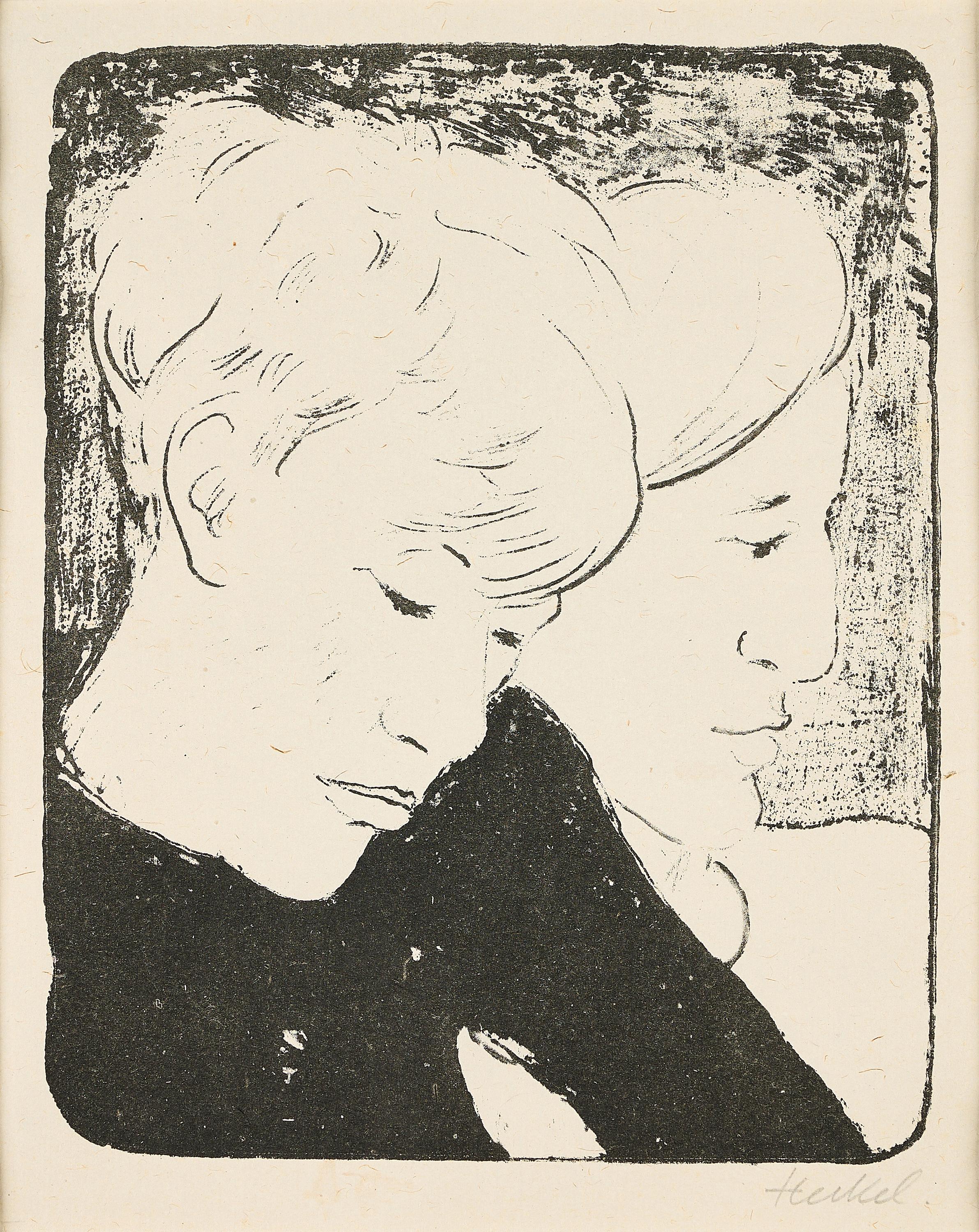 Erich Heckel - Geschwister.