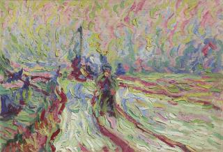 Erich Heckel - Hafenbahn im Winter