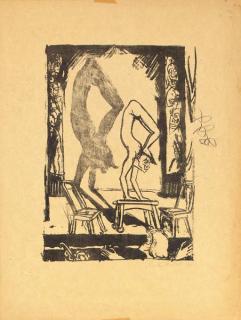 Erich Heckel - Handstand (Dube 230)