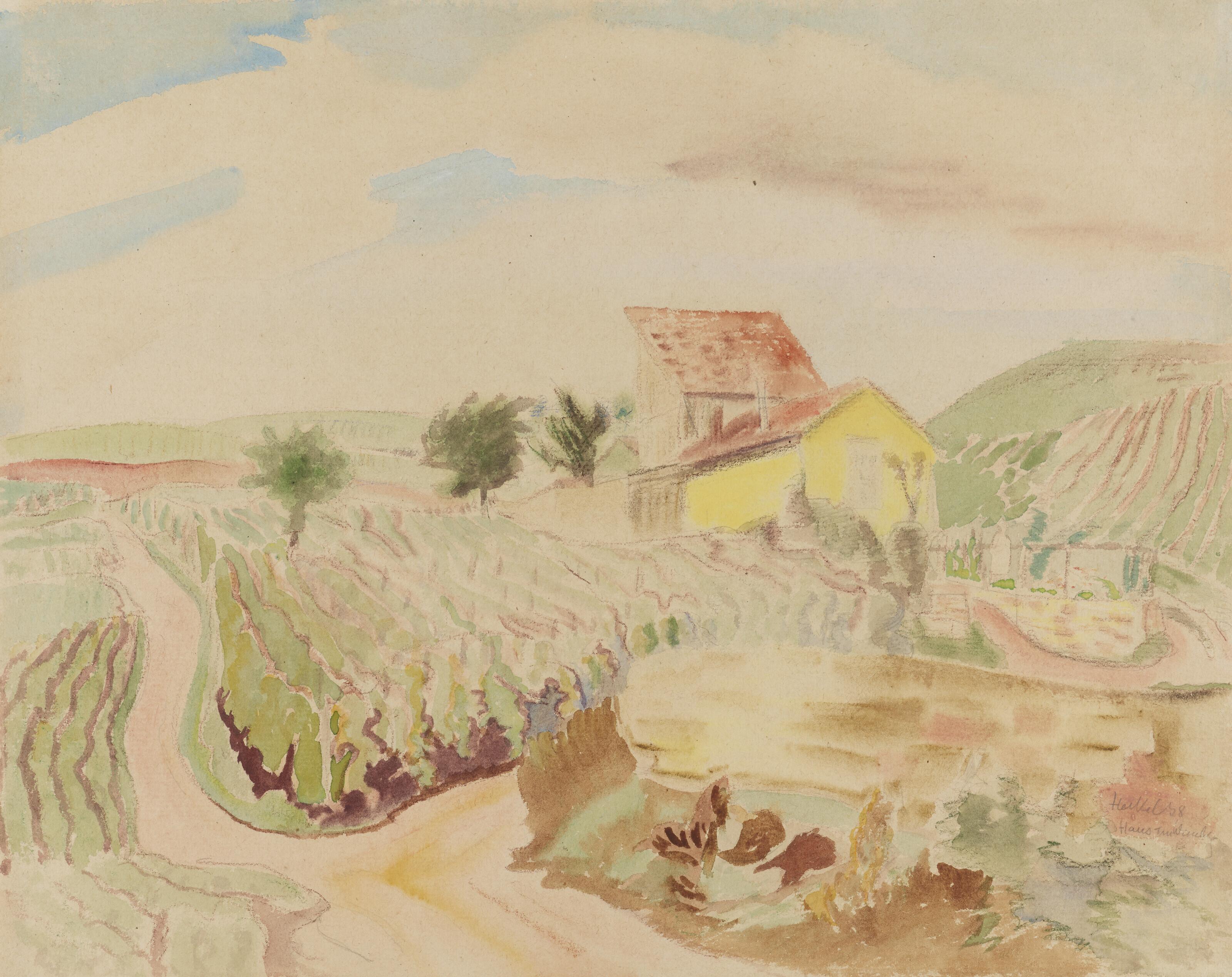 Erich Heckel - Haus im Weinberg