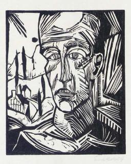 Erich Heckel - Jüngling, From Elf Holzschnitte (Dube W310)