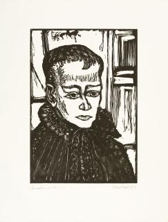 Erich Heckel - „Knabenbildnis“.