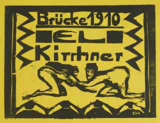 Erich Heckel - Kniendes Akte (D. H.181)