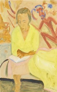Erich Heckel - Lesende (Reading Woman)