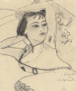 Erich Heckel - Liegende (Siddi Heckel)