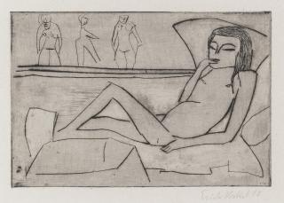 Erich Heckel - Liegendes Kind (Dube V.Ii 79A)