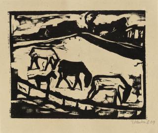 Erich Heckel - Pferdweide (Dube H 161)