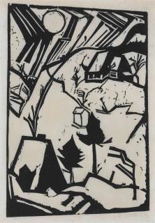 Erich Heckel - Schneetreiben (D. W278)