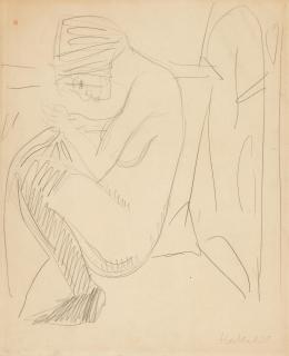 Erich Heckel - Sitzender Akt