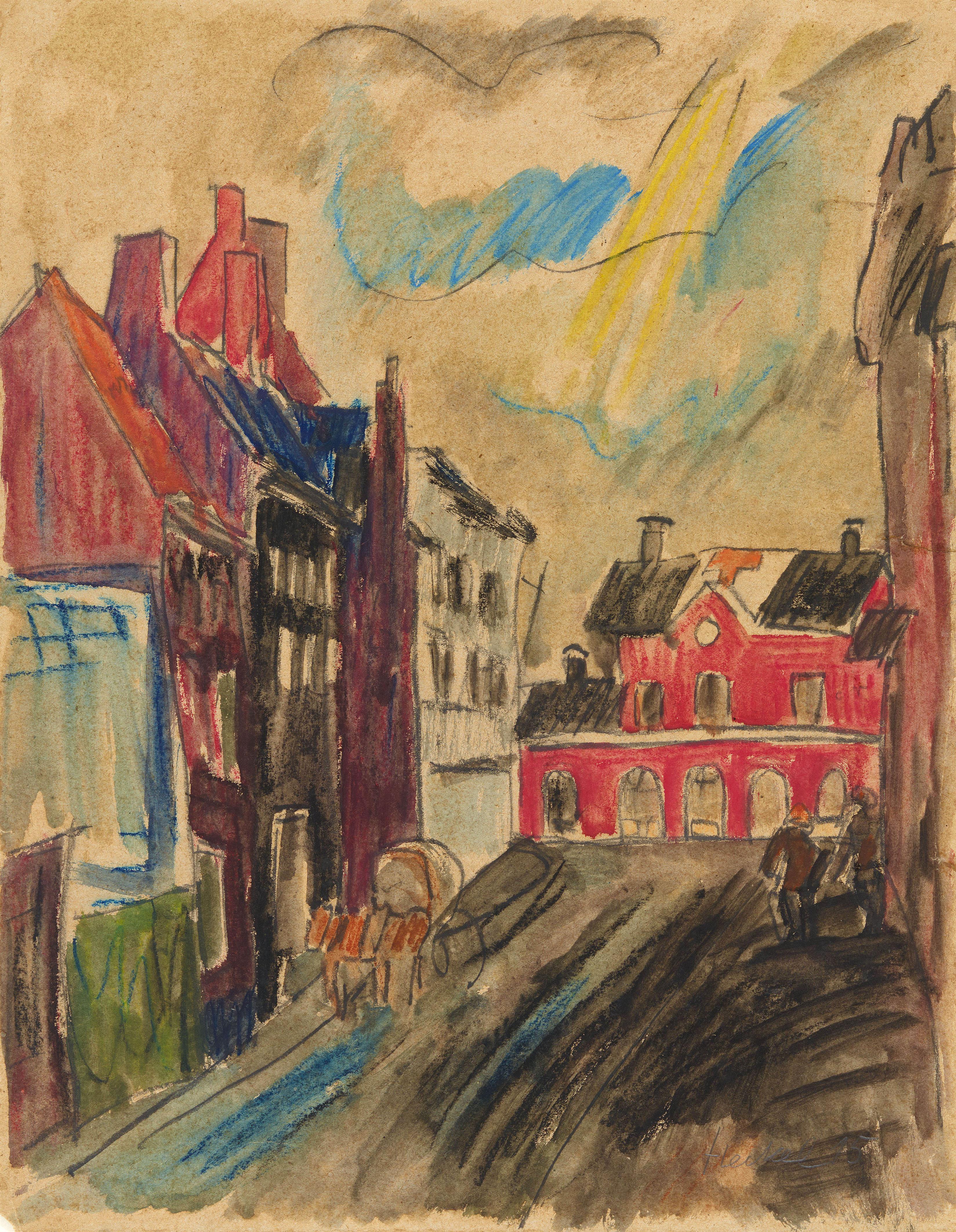 Erich Heckel - Straße in Roeselare