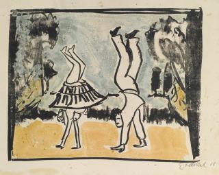 Erich Heckel - Varietészene (Dube L 174)