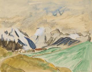 Erich Heckel - Verschneite Berge
