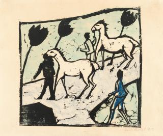 Erich Heckel - Weiße Pferde