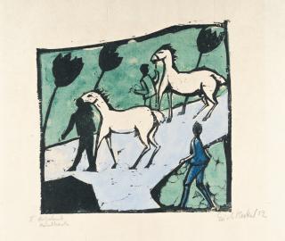 Erich Heckel - Weiße Pferde