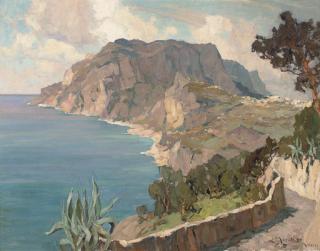 Erich Mercker - Capri, from Scala Feniscia