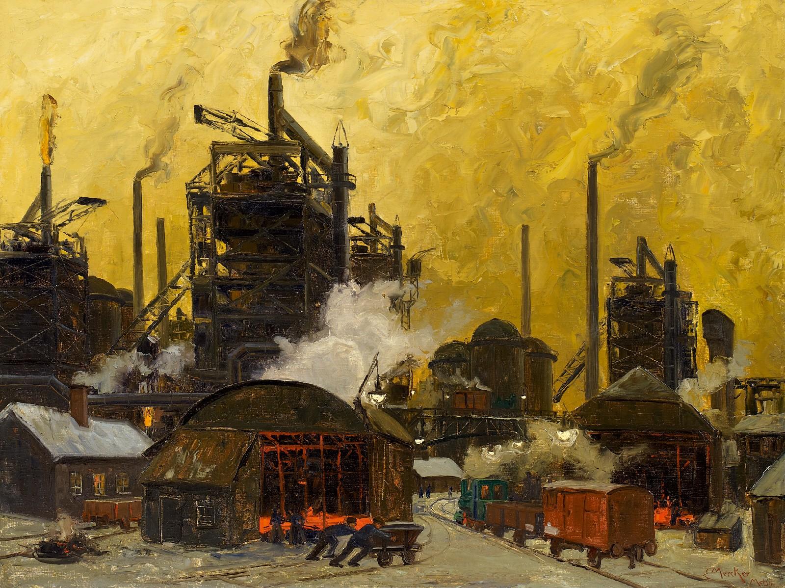 Erich Mercker - Hochofen im Ruhrgebiet