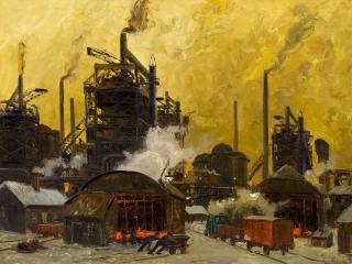 Erich Mercker - Hochofen im Ruhrgebiet