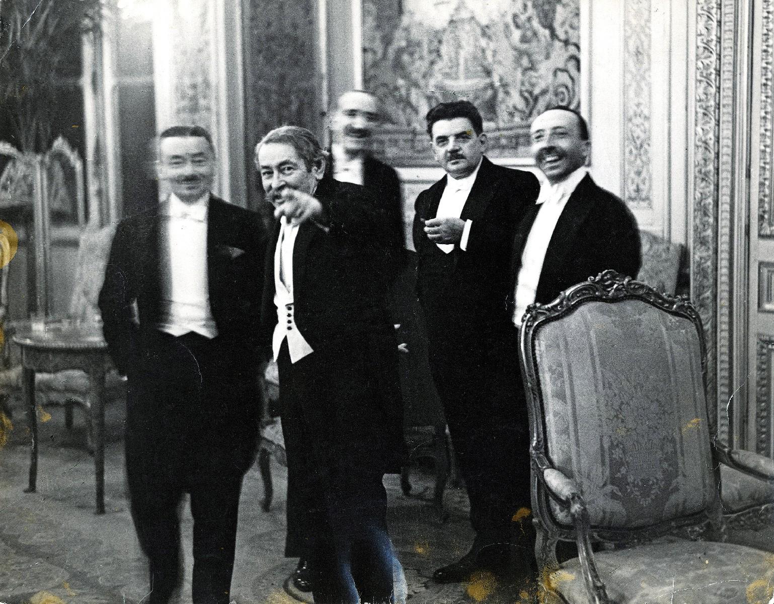 Erich Salomon - Besuch von Brüning und Curtius in Paris. Juli 1931