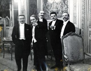 Erich Salomon - Besuch von Brüning und Curtius in Paris. Juli 1931