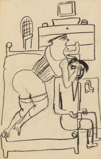 Erich Wegner - 2 Blätter: Prostitution