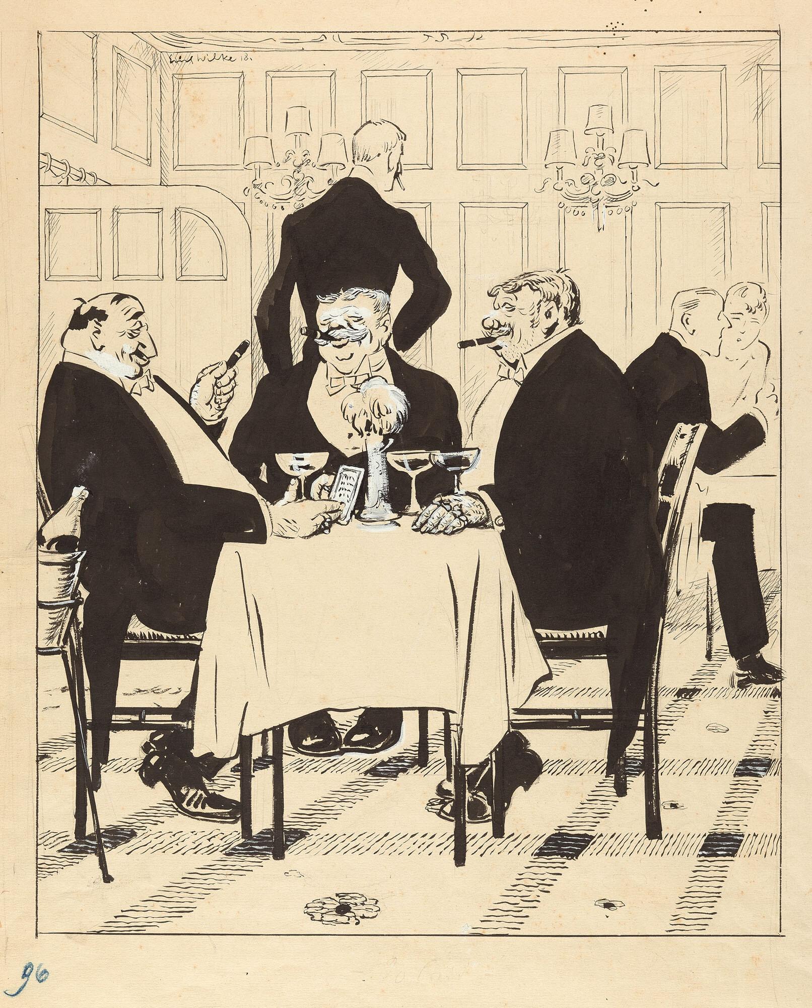 Erich Wilke - 2 Bll.: Die große Pause – Der große Dressurakt.