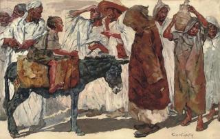 Erich Wolfsfeld - At the bazaar