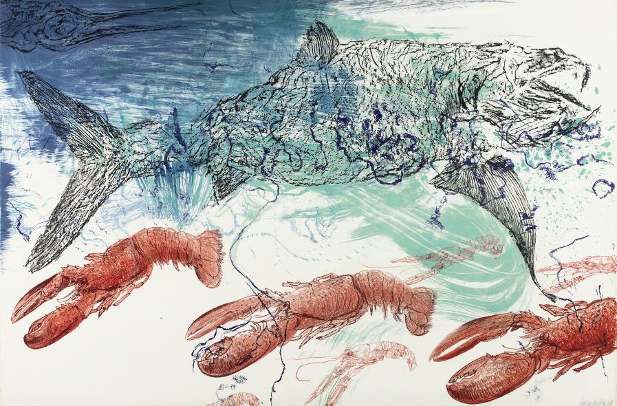 Erik Andriesse - Vis met kreeften - Fish and lobsters