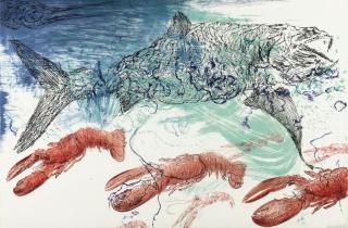 Erik Andriesse - Vis met kreeften - Fish and lobsters