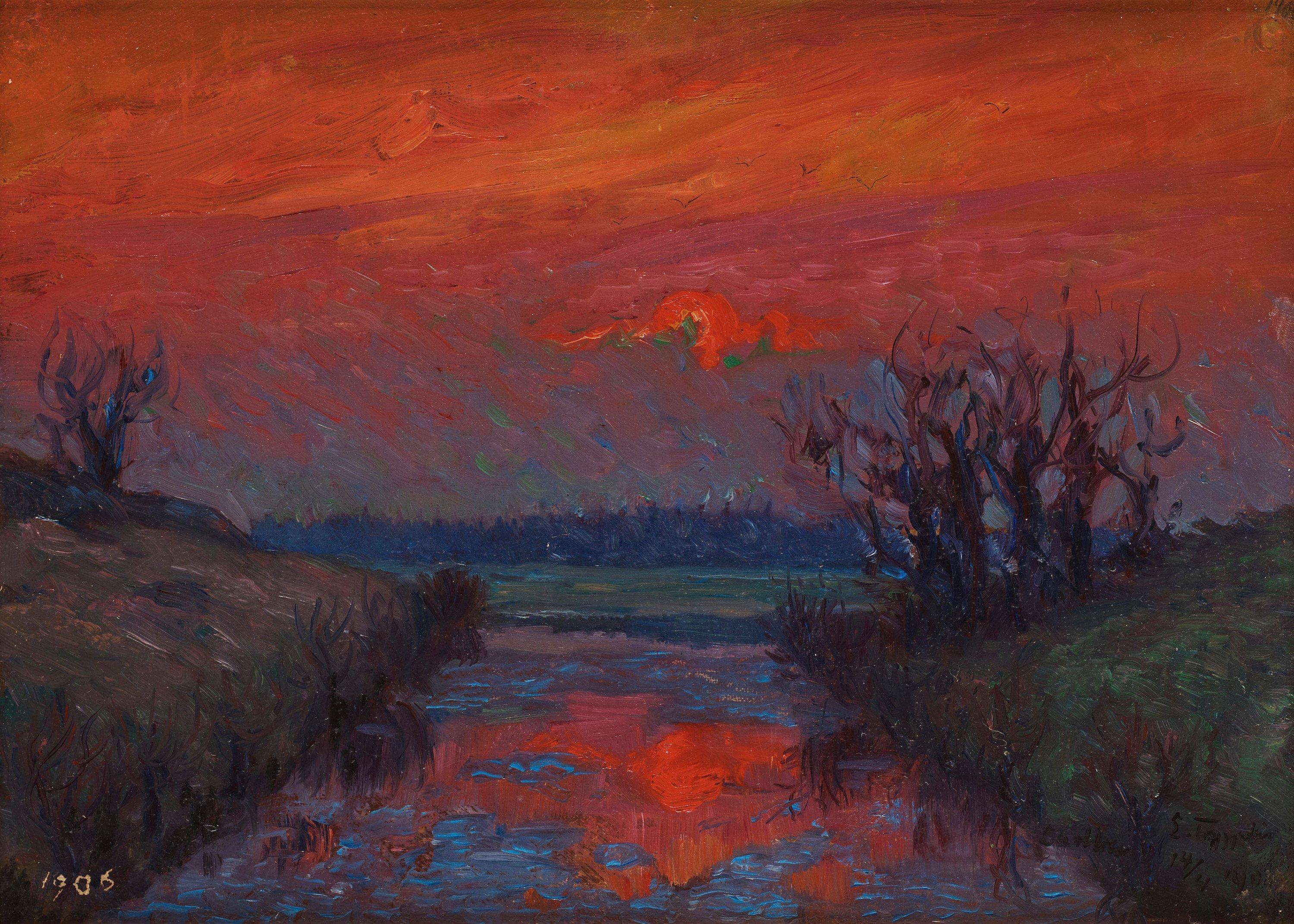 Erik Tryggelin - Evening Glow, Carlberg