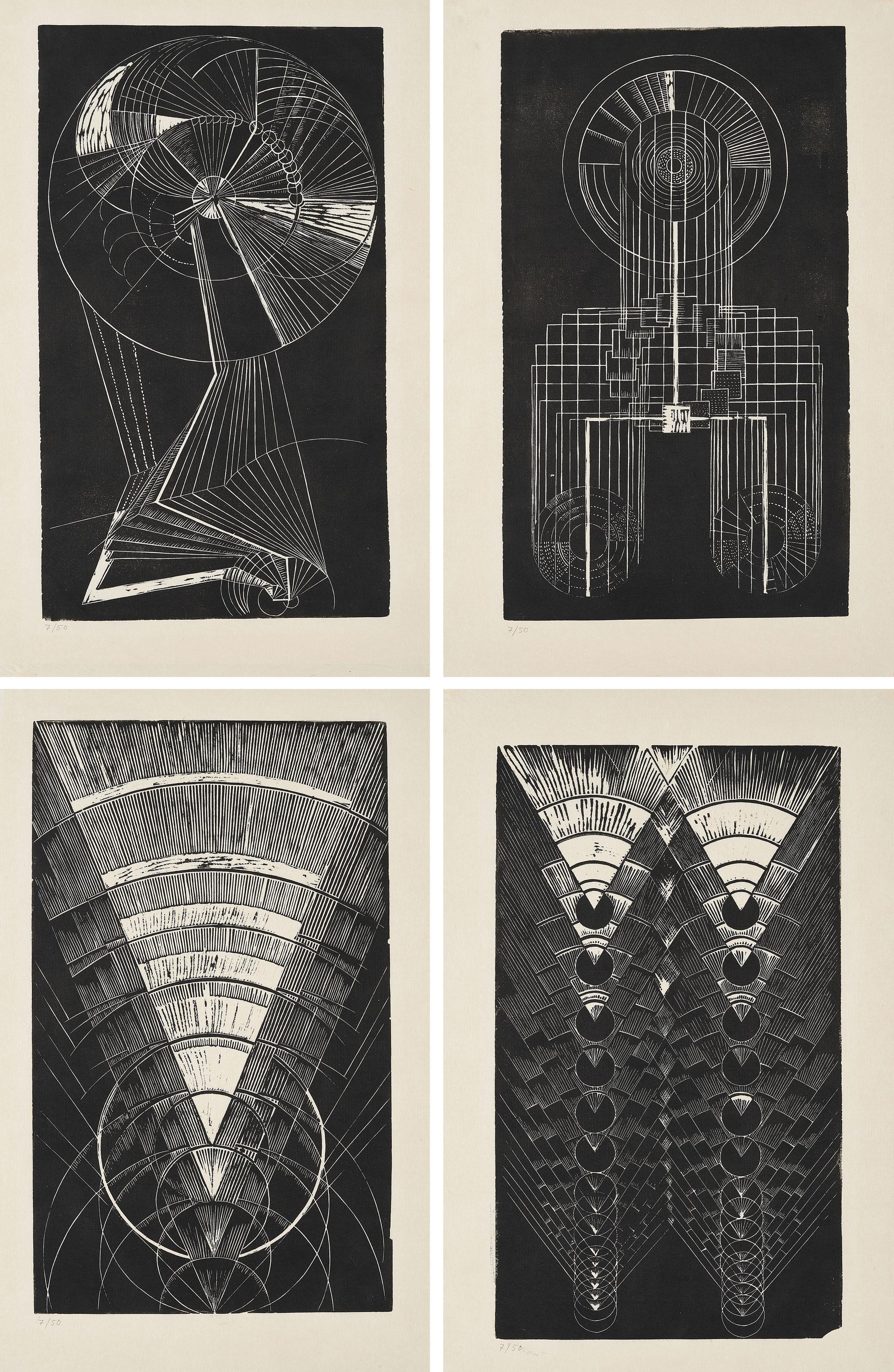 Erika Giovanna Klien - Zwölf Original-Linolschnitte.