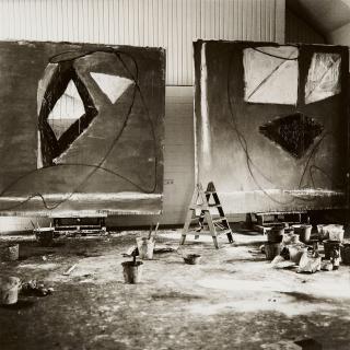 Erika Kiffl - Markus Lüpertz, Atelier Karlsruhe