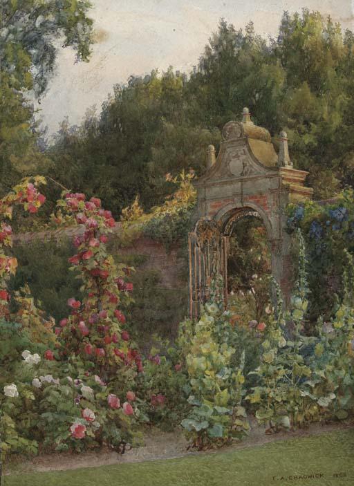 Ernest Albert Chadwick - A Garden Gate In Arden