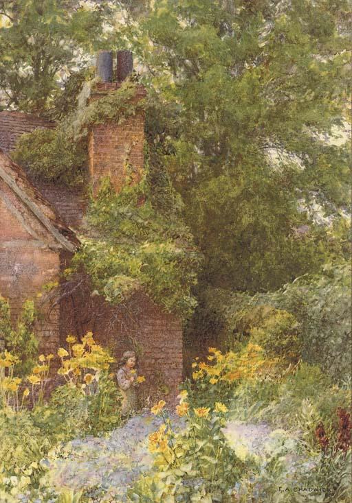 Ernest Albert Chadwick - In granny\'s garden
