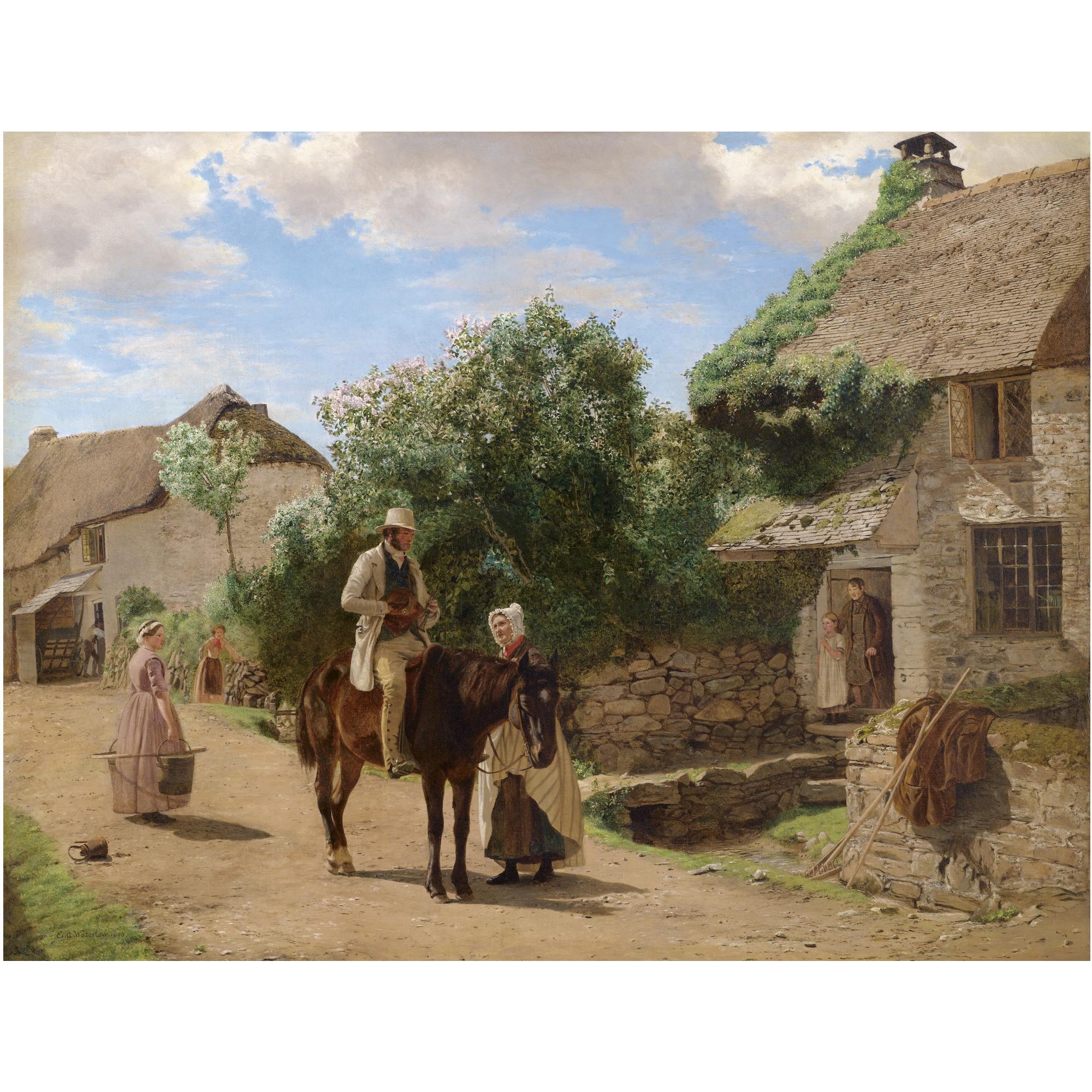 Ernest Albert Waterlow - The Village Postman