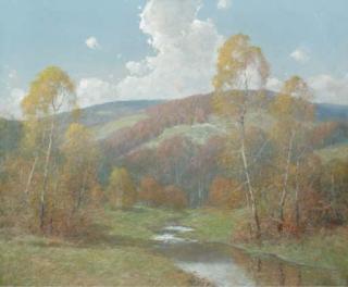 Ernest Albert - In Scarlet, Green and Gold