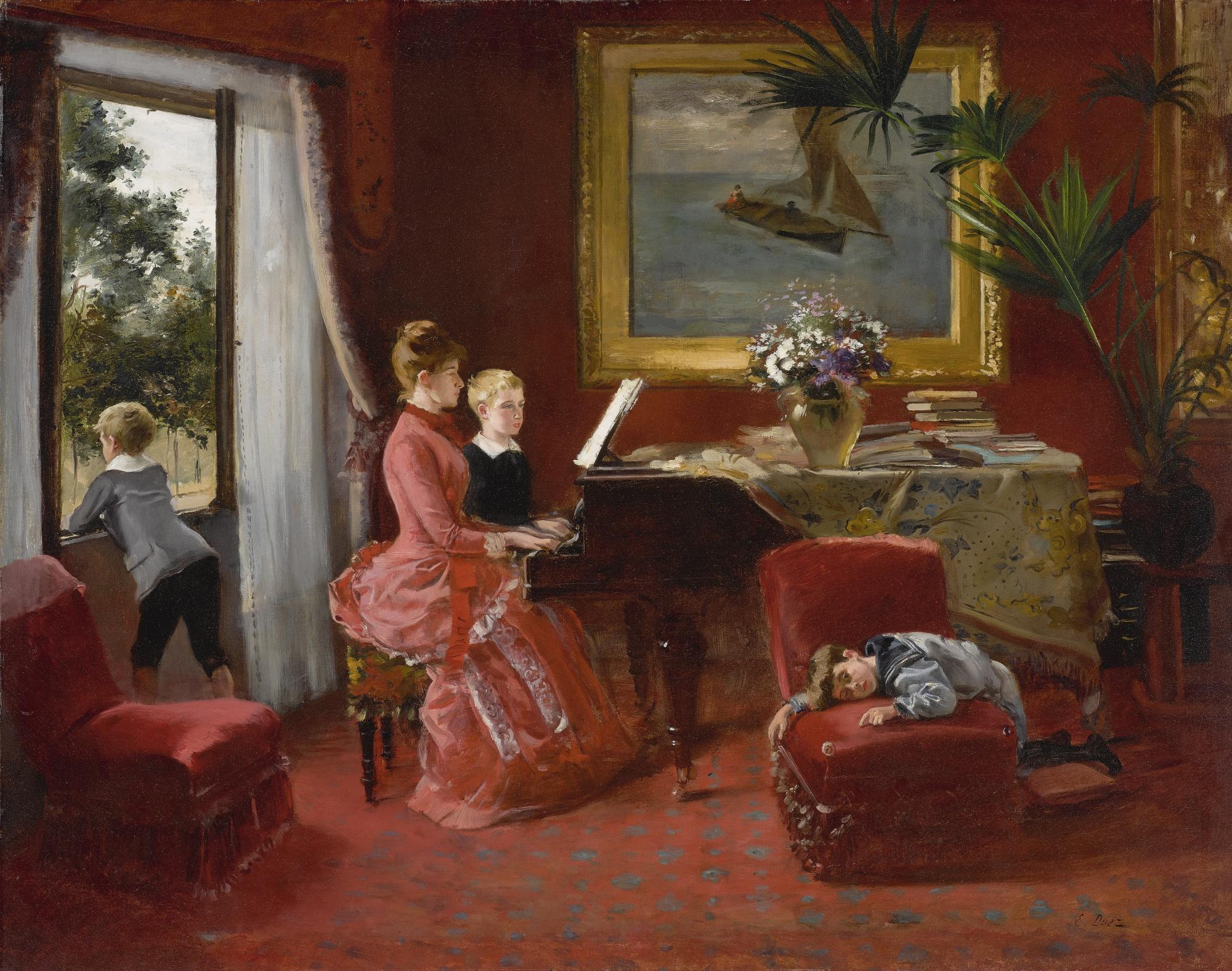 Ernest Ange Duez - French The Duet 