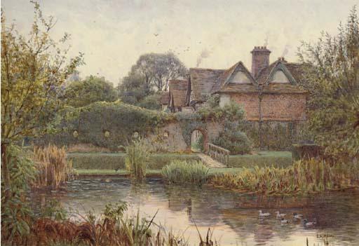 Ernest Arthur Rowe - Across The Moat, Great Langley Manor