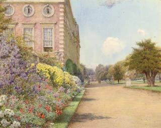 Ernest Arthur Rowe - An Herbaceous Border, Hampton Court Palace