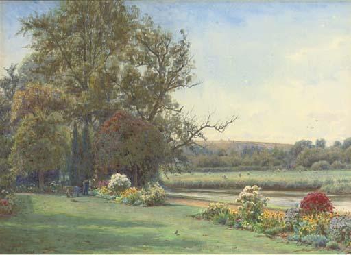 Ernest Arthur Rowe - The canon\'s garden, Salisbury