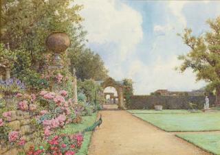 Ernest Arthur Rowe - The Italian garden, Hever Castle