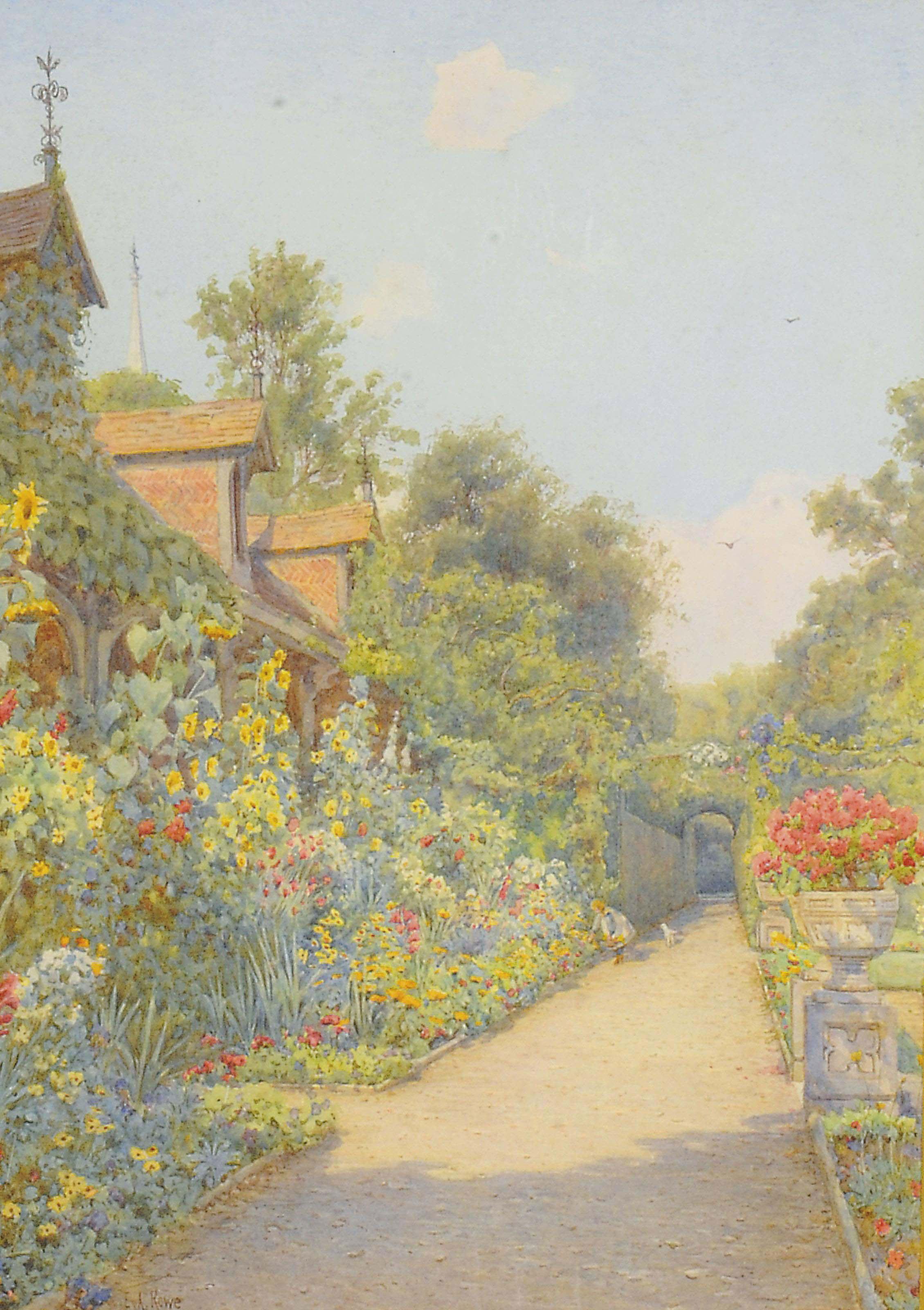 Ernest Arthur Rowe - The Monk\'s Garden, Ashridge