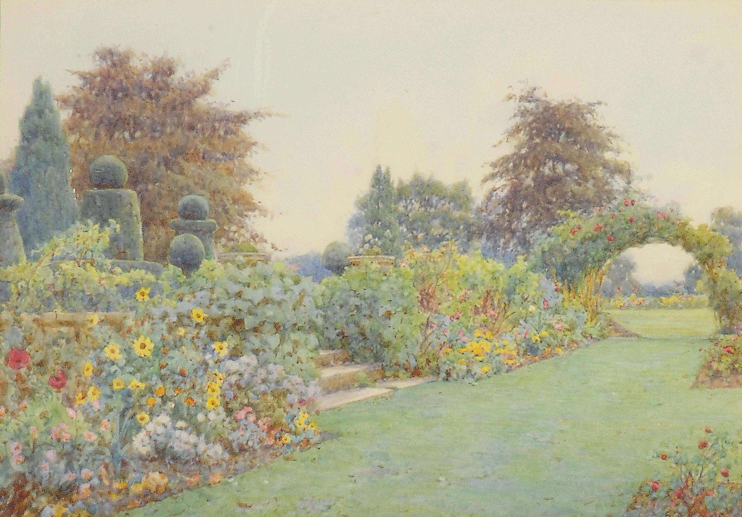 Ernest Arthur Rowe - Under the terrace, Brome Hall