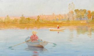 Ernest Baillet - Femmes dans une chaloupe