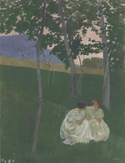 Ernest Bieler - Confidence à l\'abri du bois, 1898