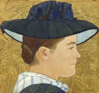 Ernest Biéler - Fille Dans Les Blés