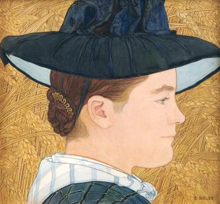 Ernest Biéler - Fille Dans Les Blés